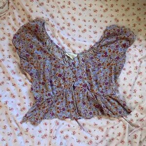 Floral Babydoll Blouse